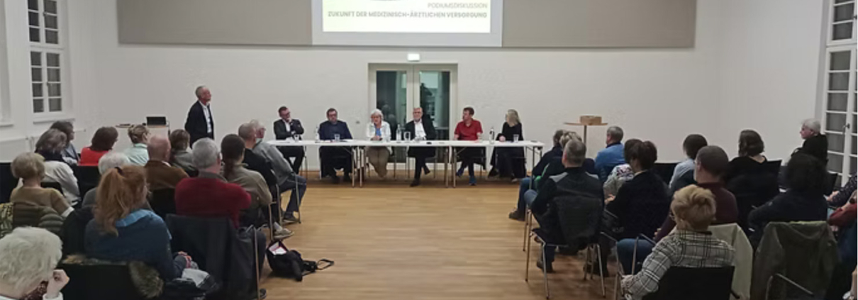 Podiumsdiskussion über die gesundheitliche Versorgung in Bad Belzig - organisiert von ZBB