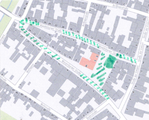 Verkehrsberuhigung am Marktplatz in Bad Belzig - eine Karte zum Projekt