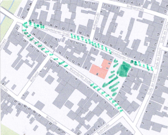 Verkehrsberuhigung am Marktplatz in Bad Belzig - eine Karte zum Projekt